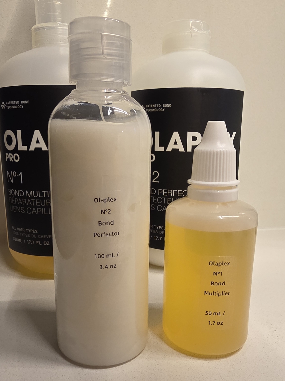 x3 Treatments! Olaplex No 1 and No 2, Bond Multiplier and Bond Perfector